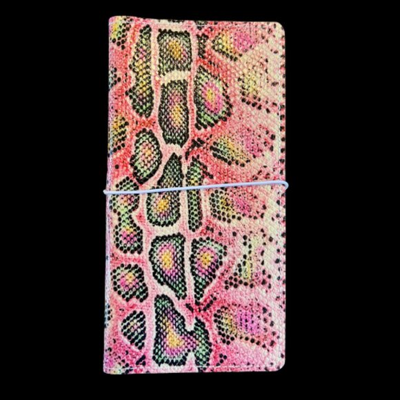 Pink Genuine Leather "Snake" Cover Weeks - Picture 1 of 2